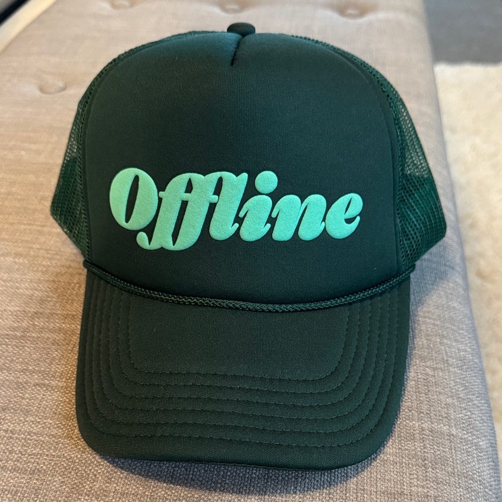 Green 'Offline' Trucker Hat